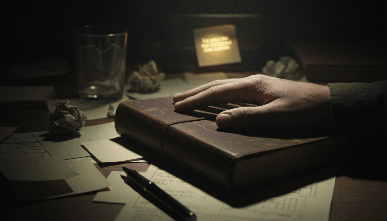 Close-up of protected team work materials on desk